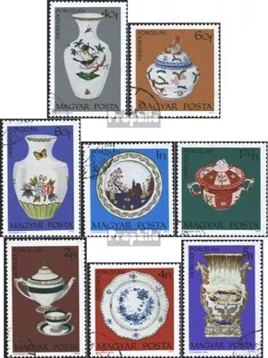 Produktbild von Briefmarken Ungarn 1972 Mi 2795A-2802A (kompl.Ausg.) postfrisch Herender Porzellan