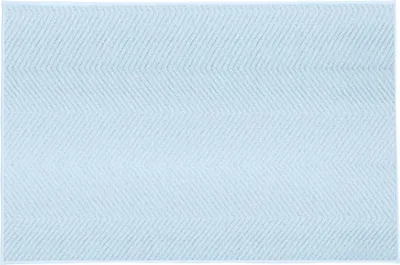 Produktbild von Kleine Wolke Badteppich ZIGZAG Hellblau 60 x 90 cm