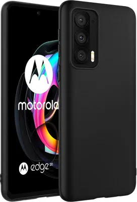 Produktbild von Conie TPU Schutzhülle für Motorola Edge 20 Tasche Case Cover Bumper Silikon Hülle in Schwarz matt