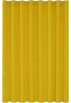 Obrázek produktu pro Zatemňovací závěsy, žluté, 242x254 cm, s oky, 1 kus