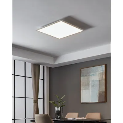 Produktbild von Eglo LED Smart+ Aufbaupanel Crosslink-Z Weiß 45x45cm 21,5W 2500lm CCT 2700K-6500K Dimmbar App Google Alexa Bluetooth ZigBee