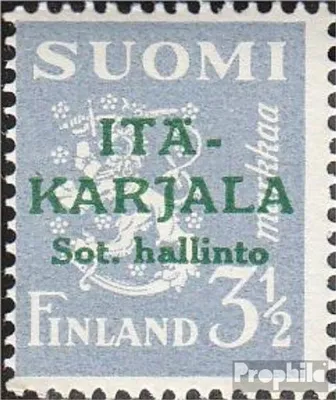 Produktbild von Briefmarken Finnische Bes. Ostkarelien 1941 Mi 12 postfrisch Freimarken