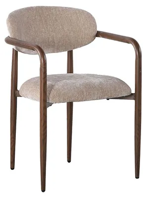 Imagen del producto de Conjunto de 2 sillones con reposabrazos, modelo "Sake" - color beige