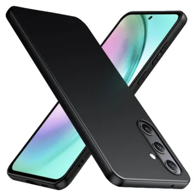 Produktbild von Für Samsung Galaxy A55 Silikon Schutz Schwarz Handyhülle Cover Case TPU dünn