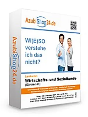 Image de Lernkarten Wirtschafts- und Sozialkunde Gärtner Prüfungsvorbereitung Wiso Prüfung