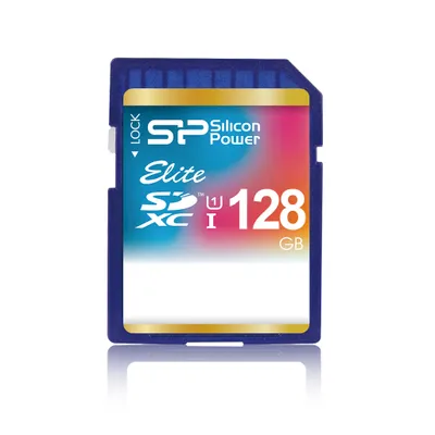 Produktbild von Silicon Power SP128GBSDXAU1V10, 128 GB, SDXC, Blau