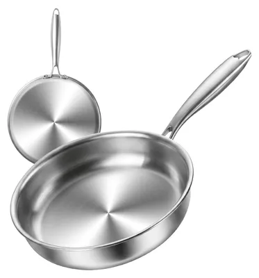 Braadpan 28 cm, Edelstahl 18/10, uncoated, induktion, spülmaschinengeeignet