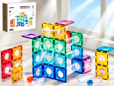 Obrázek produktu pro Mideer Magnetická kuličkodráha 100 ks
