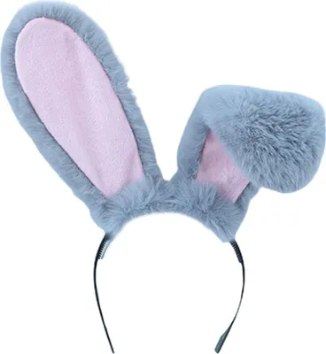 Produktbild von Plüsch-Hasenohren-Haarreifen, Damen-Haarbänder mit Hasenohren, Partykostüm