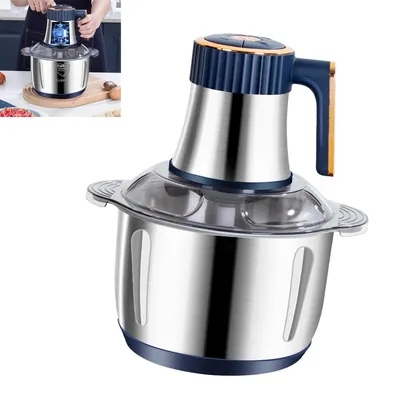 Produktbild von Fleischwolf Elektrisch 500 W – Mini Meat Grinder mit 5 Geschwindigkeiten, Edelstahlklingen, 5 L Hackfleischmaschine für Fleisch, Baby-& Gemüsegerichte