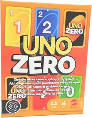 Obrázek produktu pro Mattel Games UNO Zero, Karetní, Odhazování, 7 rok/roky