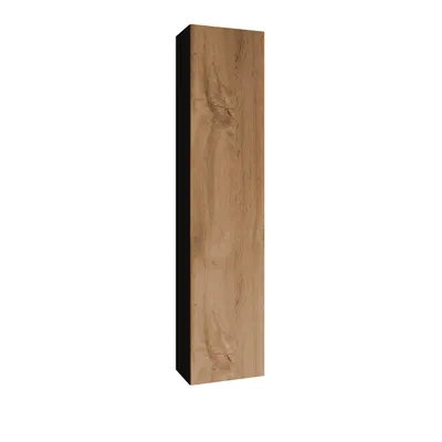 Image de Armoire haute suspendue ASHTON – noir / chêne wotan