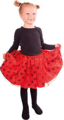 Produktbild von RAPPA Kinder Tutu-Rock Marienkäfer Kostüm mit Tupfen