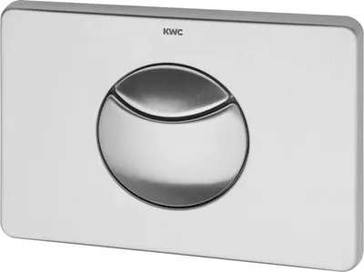Zdjęcie produktu dla Przycisk spłukujący KWC AR, stal nierdzewna, 207x148 mm, do spłuczki dwudzielnej