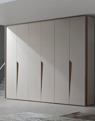 Produktbild von Moderne Kleiderschrank Soleil 6 trg. in Creme / Braun