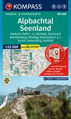 Image de Carte de randonnée KOMPASS 028 Alpbachtal, Seenland 1:25.000