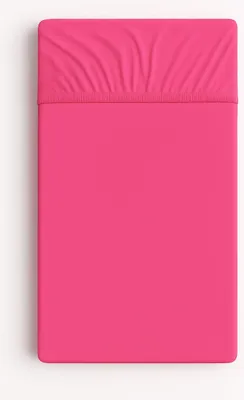 Produktbild von Spannbettlaken aus Baumwolle für Kinderbett 140x70 cm - dunkelrosa