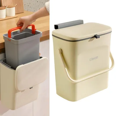 Obrázok produktu pre Solidchoice – Odpadkový kôš do kuchyne 2 v 1 s posuvným vekom