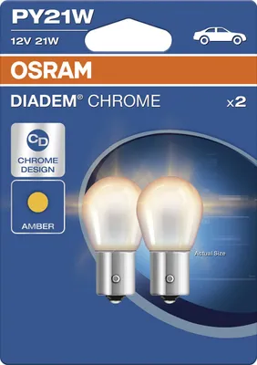 Imagen del producto de OSRAM DIADEM CHROME NextGen. Bombilla PY21W BAU15s, 12/21W (caja de 2 unidades)