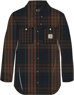Produktbild von Carhartt Damen Hemdjacke Loose Fit Twill Plaid Shirt | 107136, Farbe:black, Größe:XS
