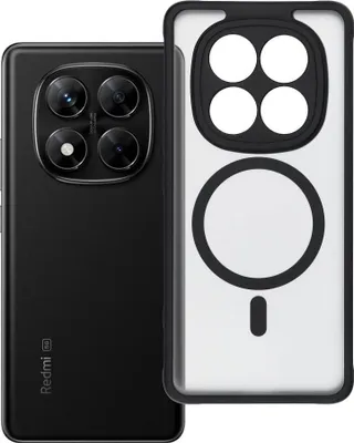 Obrázok produktu pre Puzdro vhodné pre Xiaomi Redmi Note 14 PRO 5G Full Matte Mag Cover, kompatibilné s MagSafe, čierne