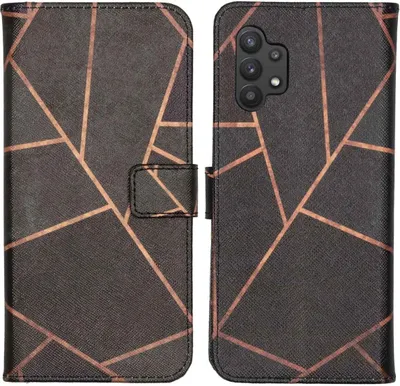 Produktbild von imoshion Design TPU Klapphülle Samsung Galaxy A32 (5G) - Black Graphic