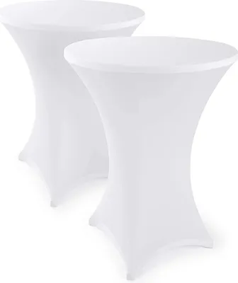 Obrázek produktu pro Napínací potah na barové stoly - elegantní potah na barový stůl pro bistro stoly v antracitové barvě