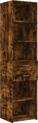 Produktbild von Highboard Räuchereiche 45x42,5x185 cm Holzwerkstoff