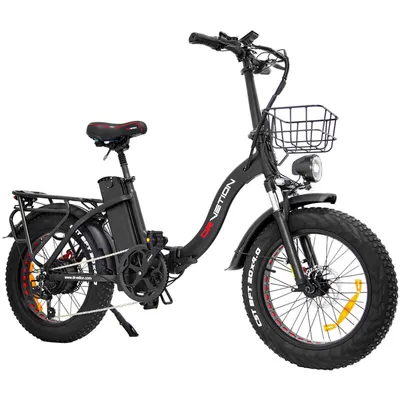 Imagen del producto de DrveTion CT20 Bicicleta Eléctrica -  Batería 48V10AH Neumáticos 20 pulgadas Freno de Aceite - Negro