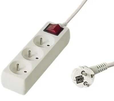 Obrázok produktu pre Predlžovací kábel PremiumCord 230V 3 m 3 zásuvky+vypínač