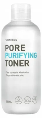 Obrázek produktu pro Skinmiso, pleťová voda na čištění pórů s mořskými řasami, zjemňující a tonizující, na obličej, 250 ml