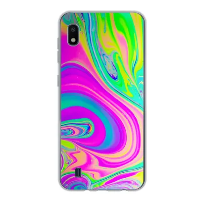 Produktbild von MuchoWow® Handyhülle Schutzhülle Hülle für Samsung Galaxy A10 Formen - Farbe - Kunst - Psychedelisch Silikon Softcase Handy Hülle - Schutzhülle