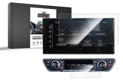 Produktbild von Keramische Autodisplayfolie 2in1 für Audi Q5 10,1" (2020-2024), Grizz Protector