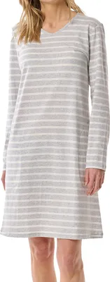 Produktbild von Schiesser Damen Nachthemd lg. 95cm Gr. 50 silbergrau-mel.