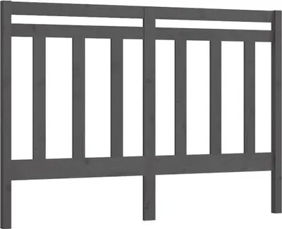 Obrázok produktu pre vidaXL Čelo postele sivé 166x4x100 cm Masívne borovicové drevo