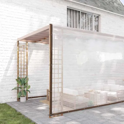 Produktbild von "Schlussverkauf" Plane mit Ösen - Transparent 10x12 m Polyethylen - Pflanzkübel C140