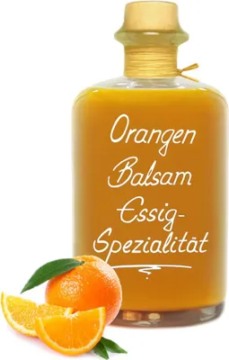 Produktbild von Orangen Balsam Essig - Spezialität 0,5L mit 68% Fruchtanteil & intensiver Fruchtnote sehr mild 5% Säure