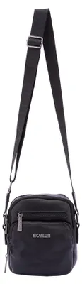 Image de Sac bandoulière B Cavalli, noir, en polyester, avec fermeture à glissière et compartiments, bandoulière réglable