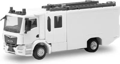 Produktbild von Herpa 085762 - 1:87 Teileservice MAN TGM CC Z-Cab Löschfahrzeug (2 Stück) - Neu