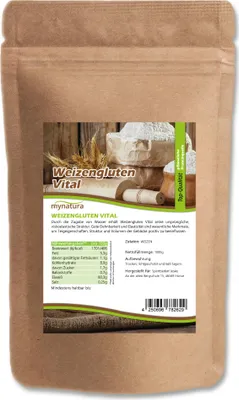 Produktbild von Weizengluten (Seitan) von mynatura – pflanzliches Protein & veganer Fleischersatz2x1kg