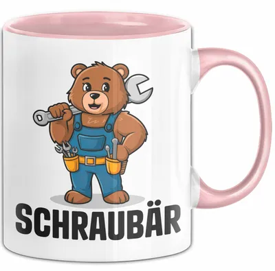 Produktbild von Auto Kfz Mechaniker Tasse Geschenk Lustige Geschenkidee Spruch Schraubar (Rosa)