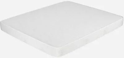 A white mattress on a white background.