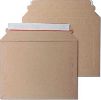 Produktbild von 100 x Kraftmax Premium Verpackung / Versandtaschen - Frustfreie Versandtasche aus Pappkarton - DIN A5 - 23,5 x 18 cm
