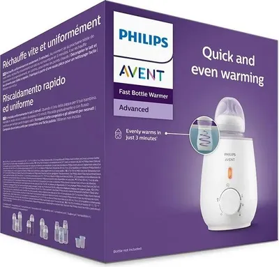 Produktbild von Philips AVENT Advanced SCF355/09 Schneller Flaschenwärmer, Tragbar, AC, Weiß
