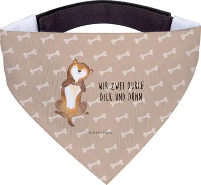 Produktbild von Mr. & Mrs. Panda Halstuch Für Hunde Hund Streicheln - Hundeglück - Geschenk, Bauch, Hunde-Halstuch, Süß, Hundeschal, Hundemama, Tuch, Sprüche
