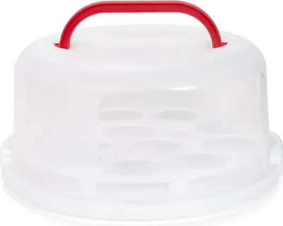 Produktbild von Patisse 10293, Cupcake-Box, Rund, Weiß, Transparent, Rot, 305 mm, 310 mm, 154 mm