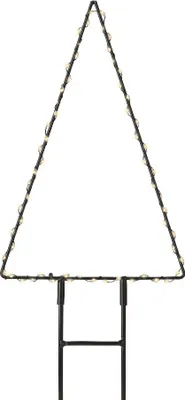 Zdjęcie produktu dla Choinka świąteczna metalowa LED zewnętrzna 27 cm