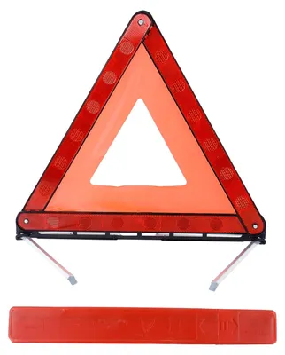 Obrázok produktu pre Varovný trojuholník pre auto, s úložnou krabicou, skladací a reflexný