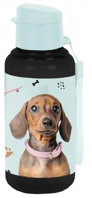 Produktbild von Paso Trinkflasche PP25JA-3030 mit Hunde-Motiv für Mädchen
