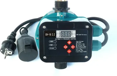 Produktbild von CHM GmbH® Pumpensteuerung Druckschalter CH-18 (EIN- und Abschaltdruck einstellbar) mit Trockenlaufschutz für Pumpen bis 2,2 Kw